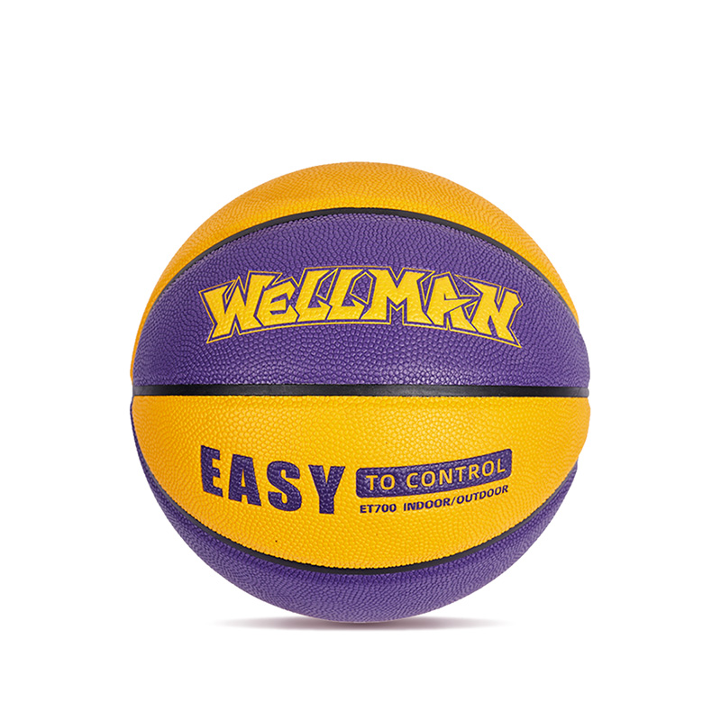 Logo Color-Blocked humorem, absorbing PU corium mollis basketball pila pro teen adulta