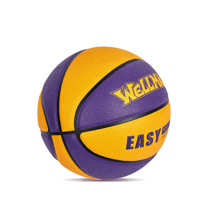 Logo Color-Blocked humorem, absorbing PU corium mollis basketball pila pro teen adulta