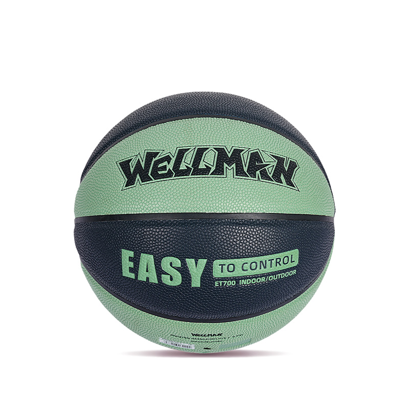 Logo Color-Blocked humorem, absorbing PU corium mollis basketball pila pro teen adulta