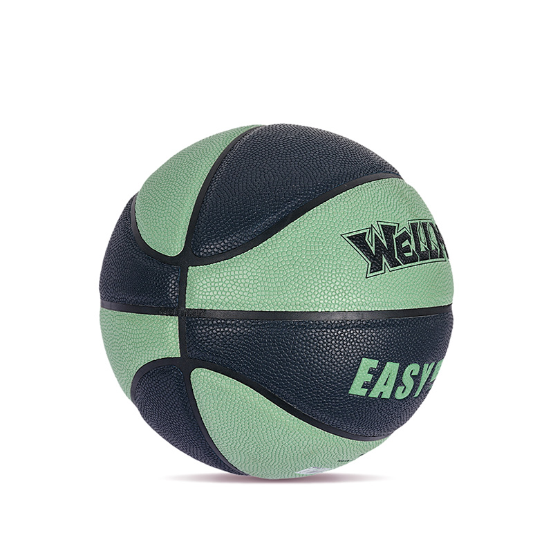 Logo Color-Blocked humorem, absorbing PU corium mollis basketball pila pro teen adulta