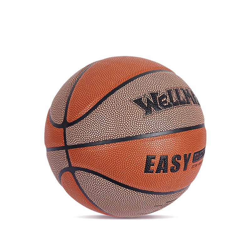 Logo Color-Blocked humorem, absorbing PU corium mollis basketball pila pro teen adulta