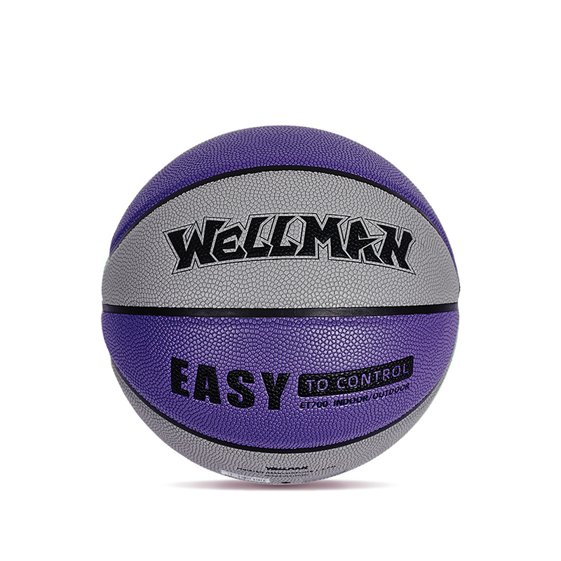 Logo Color-Blocked humorem, absorbing PU corium mollis basketball pila pro teen adulta