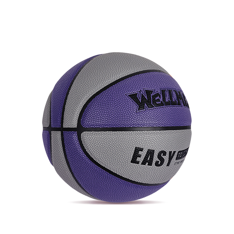Logo Color-Blocked humorem, absorbing PU corium mollis basketball pila pro teen adulta