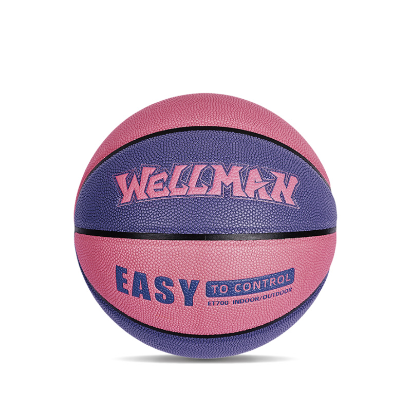 Logo Color-Blocked humorem, absorbing PU corium mollis basketball pila pro teen adulta